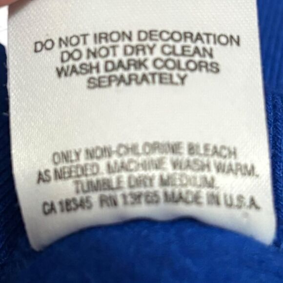 froot of the loom xl blue south padre tx vintage usa short sleeve sweater - Picture 11 of 11